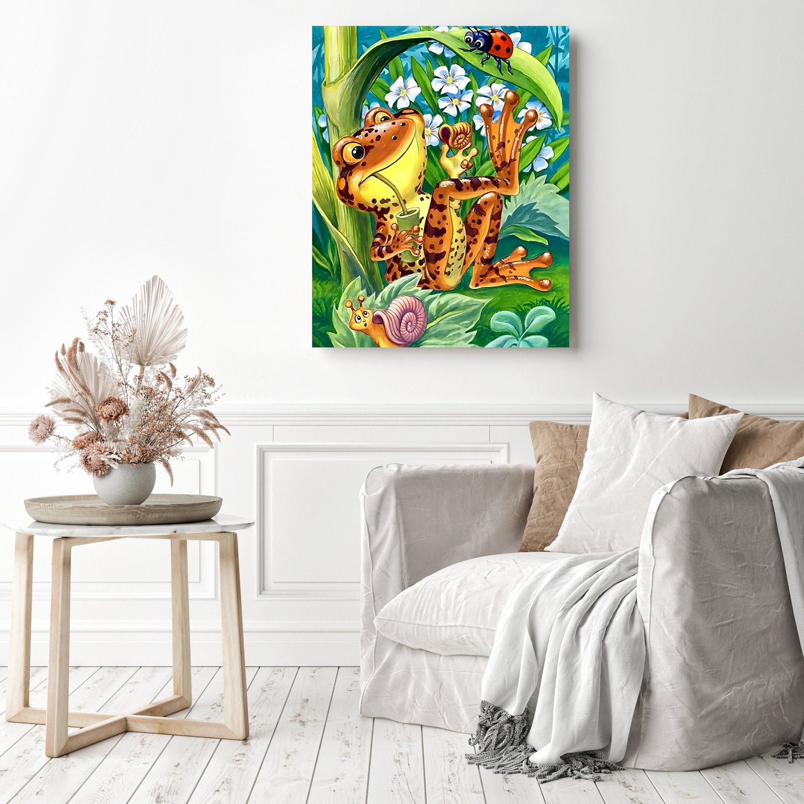 Frog | Diamond Painting Displayed as Home Decor