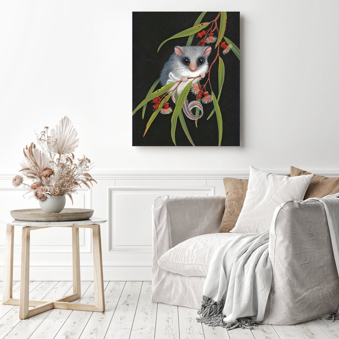 Feathertail Glider & Coral Gum | Diamond Painting