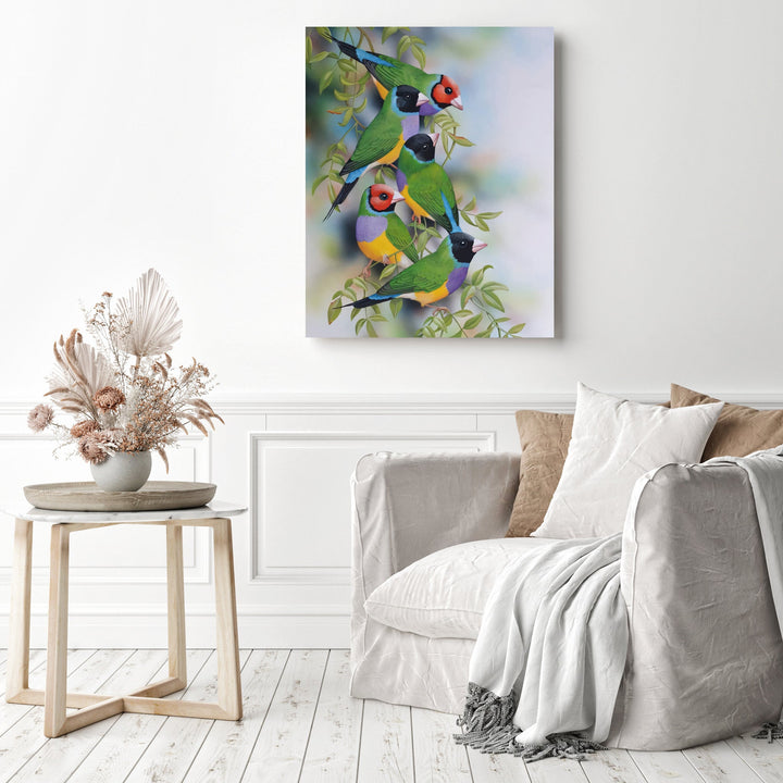 Gouldian Finches | Diamond Painting