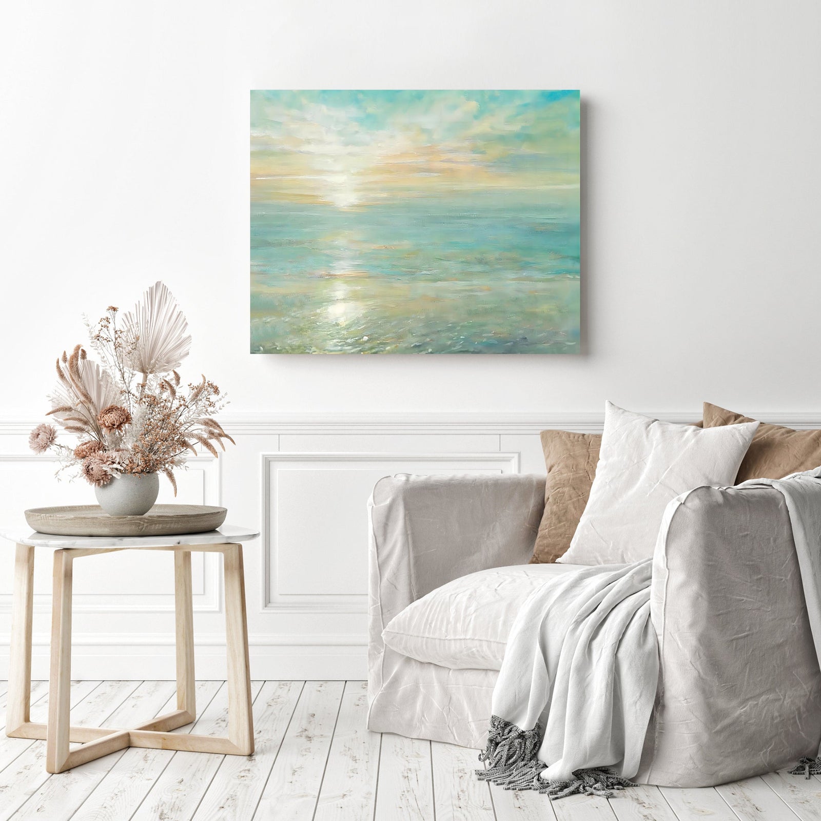 Sunrise | Diamond Painting Displayed as Home Decor