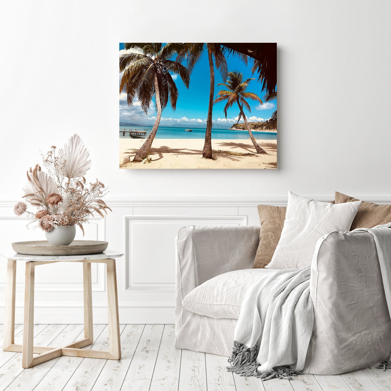 Beach Dream | Diamond Painting Displayed as Home Decor