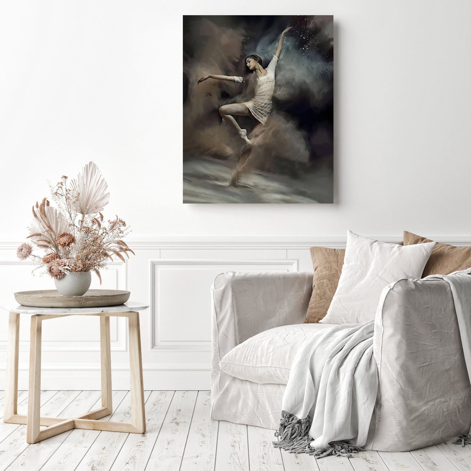 Broken Angel | Diamond Painting Displayed as Home Decor