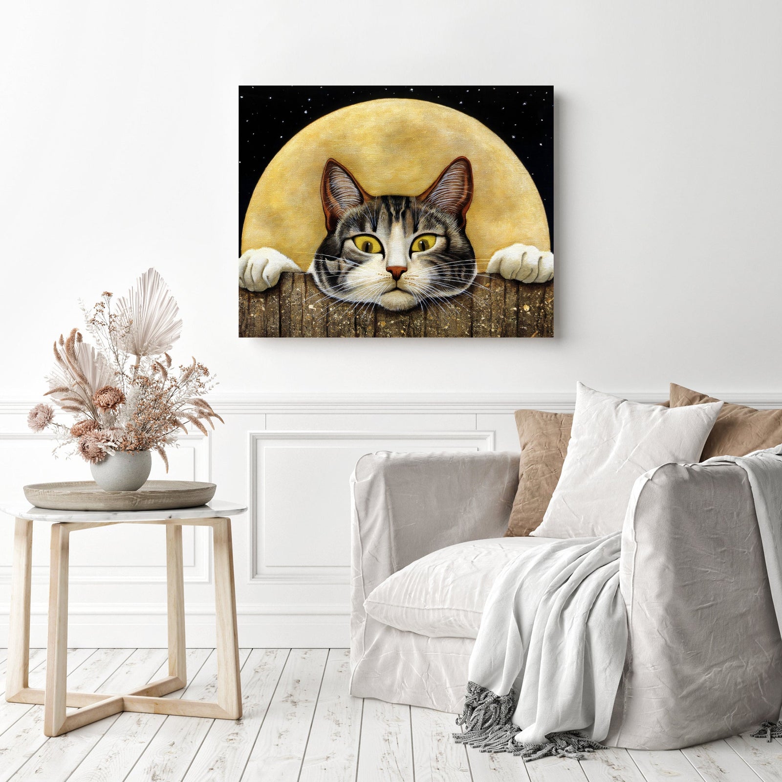 Funny Cat | Diamond Painting Displayed as Home Decor