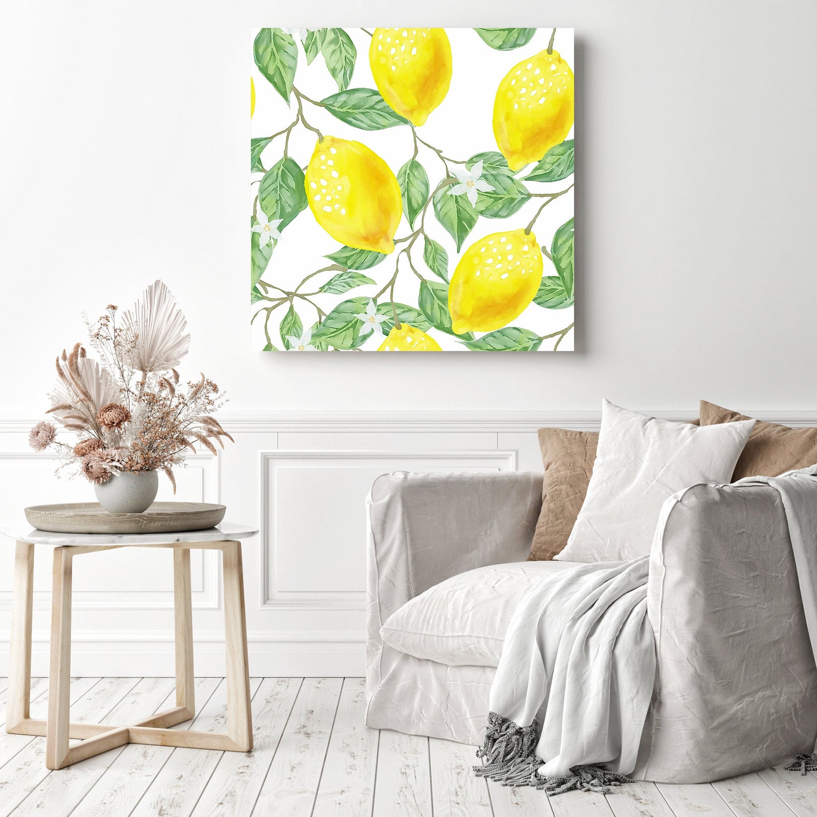 Lemons | Diamond Painting Displayed as Home Decor