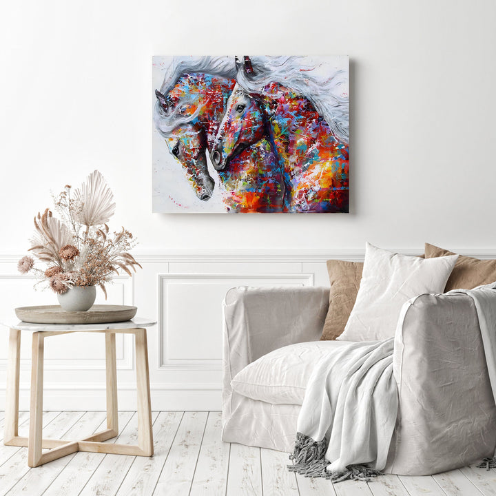 Colorful Horses | Diamond Painting