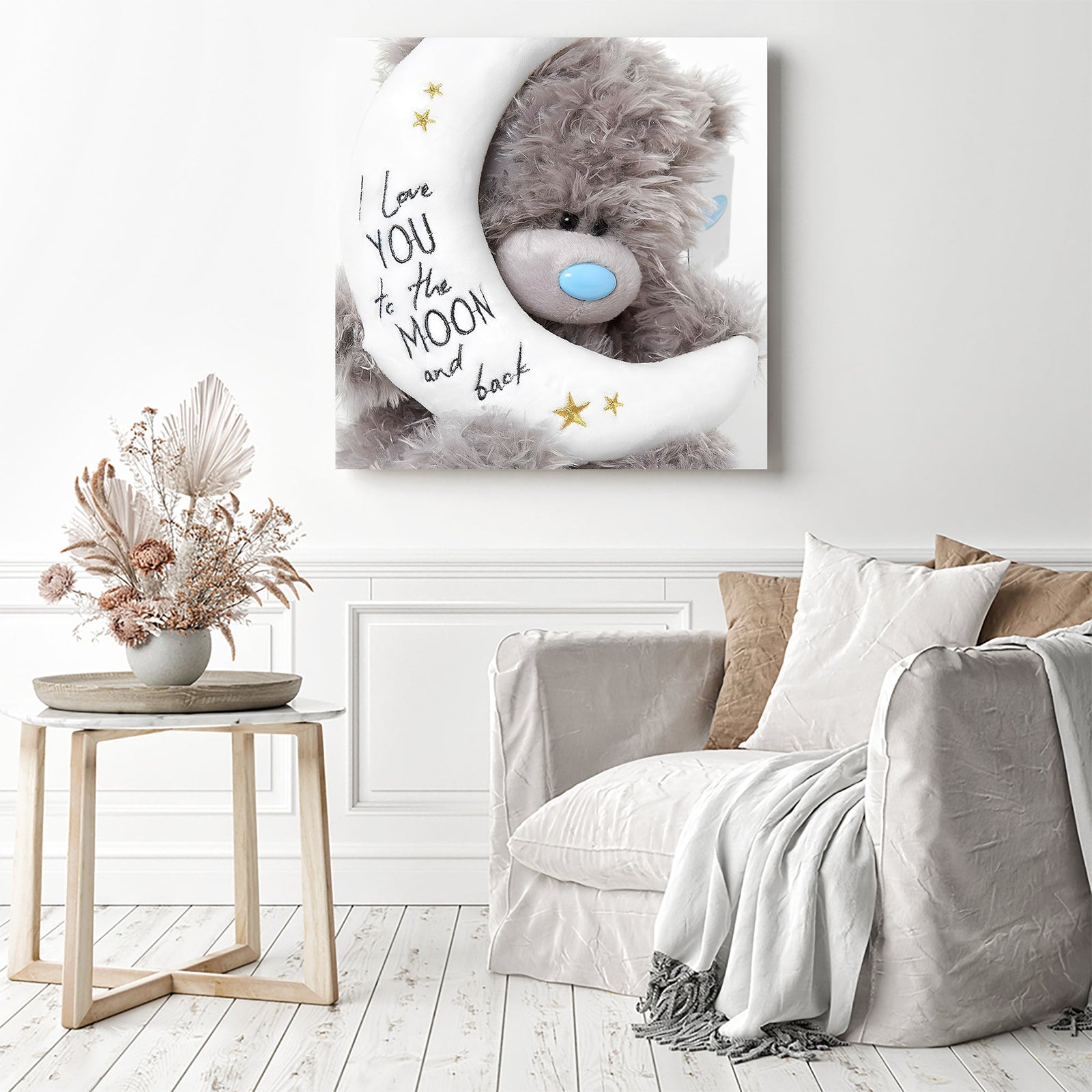 Cartoon Bear | Diamond Painting Displayed as Home Decor