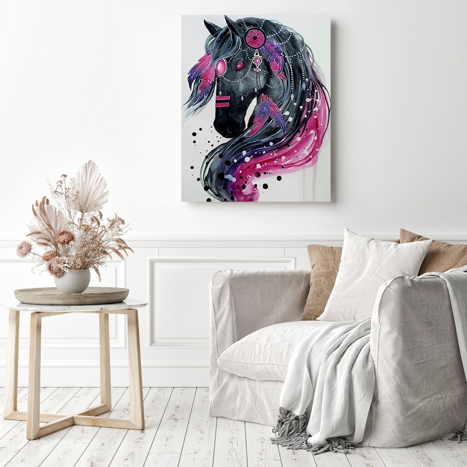 Dream Catcher Horse | Diamond Painting Displayed as Home Decor