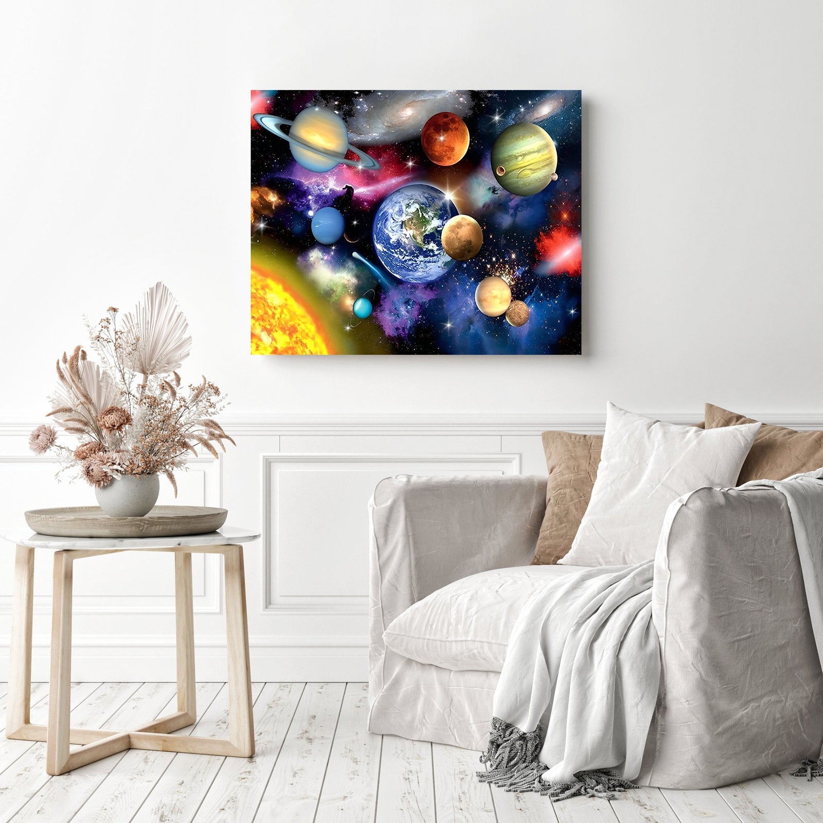 Galaxy Star | Diamond Painting Displayed as Home Decor