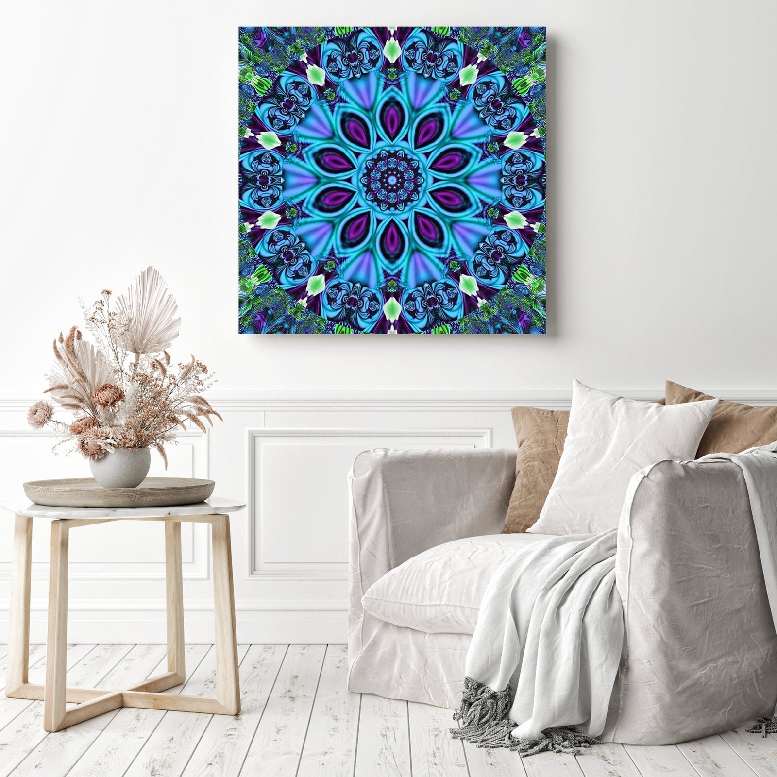 Special Abstract Mandala | Diamond Painting Displayed as Home Decor