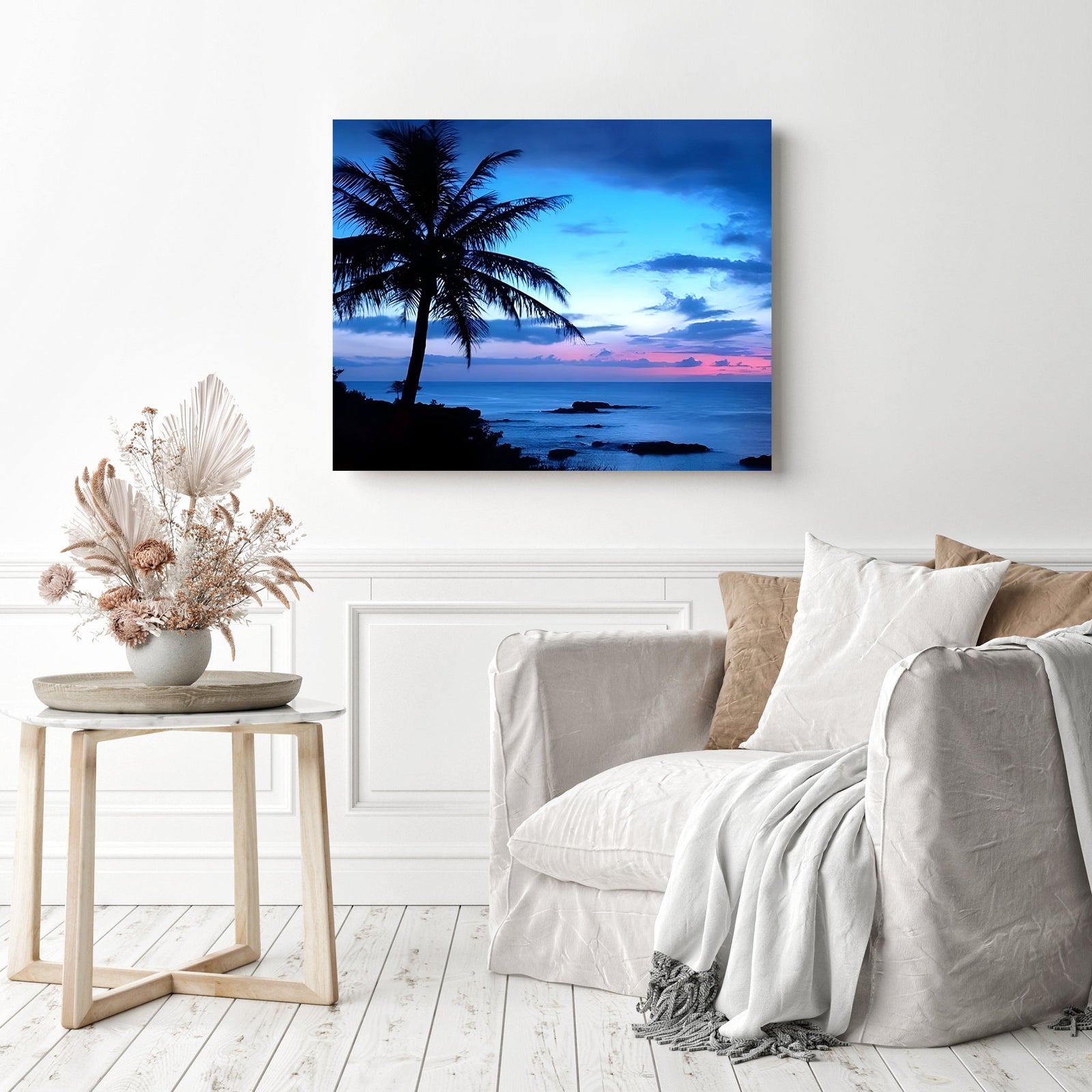 Dream Landscape Nature Beach | Diamond Painting Displayed as Home Decor