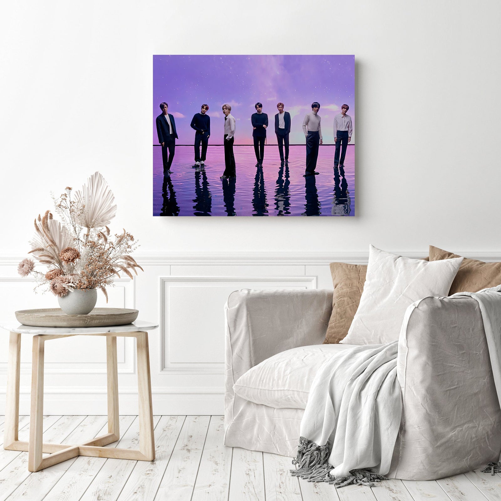 BTS Reflections | Diamond Painting Displayed as Home Decor