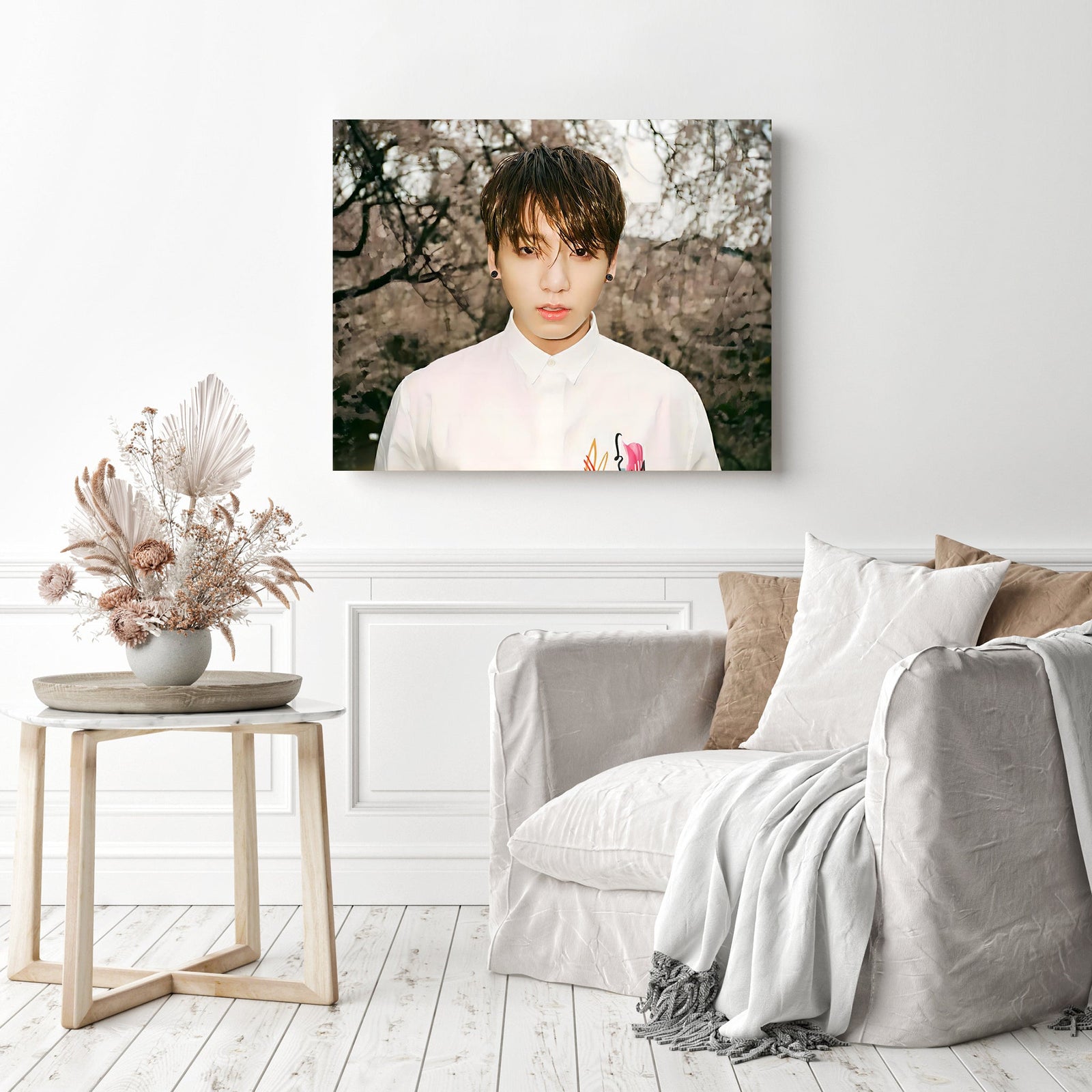 Jungkook BTS | Diamond Painting Displayed as Home Decor