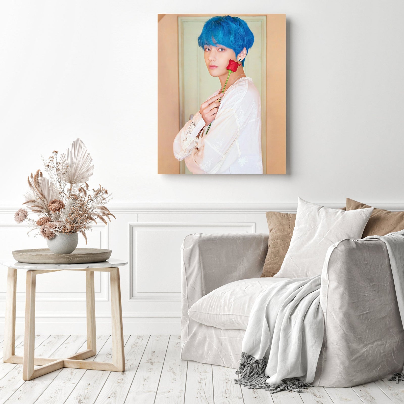 Kim Taehyung | Diamond Painting Displayed as Home Decor