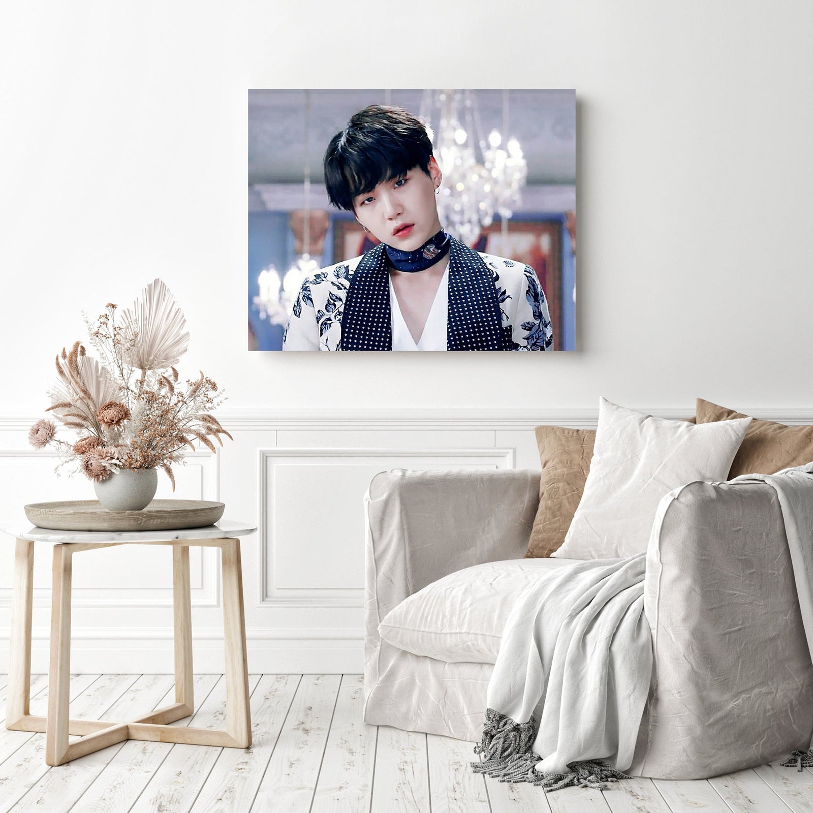 Min Yoongi BTS | Diamond Painting Displayed as Home Decor