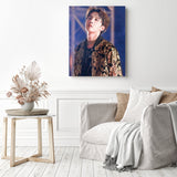 BTS J Hope | Diamond Painting Displayed as Home Decor