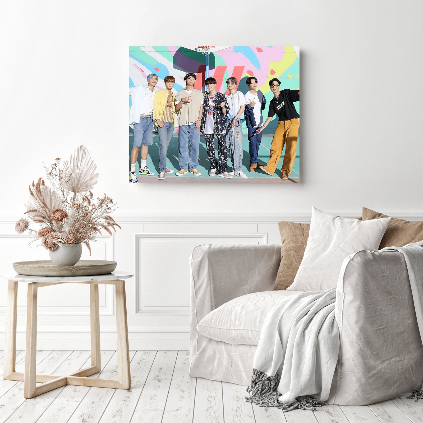 BTS Energy | Diamond Painting Displayed as Home Decor