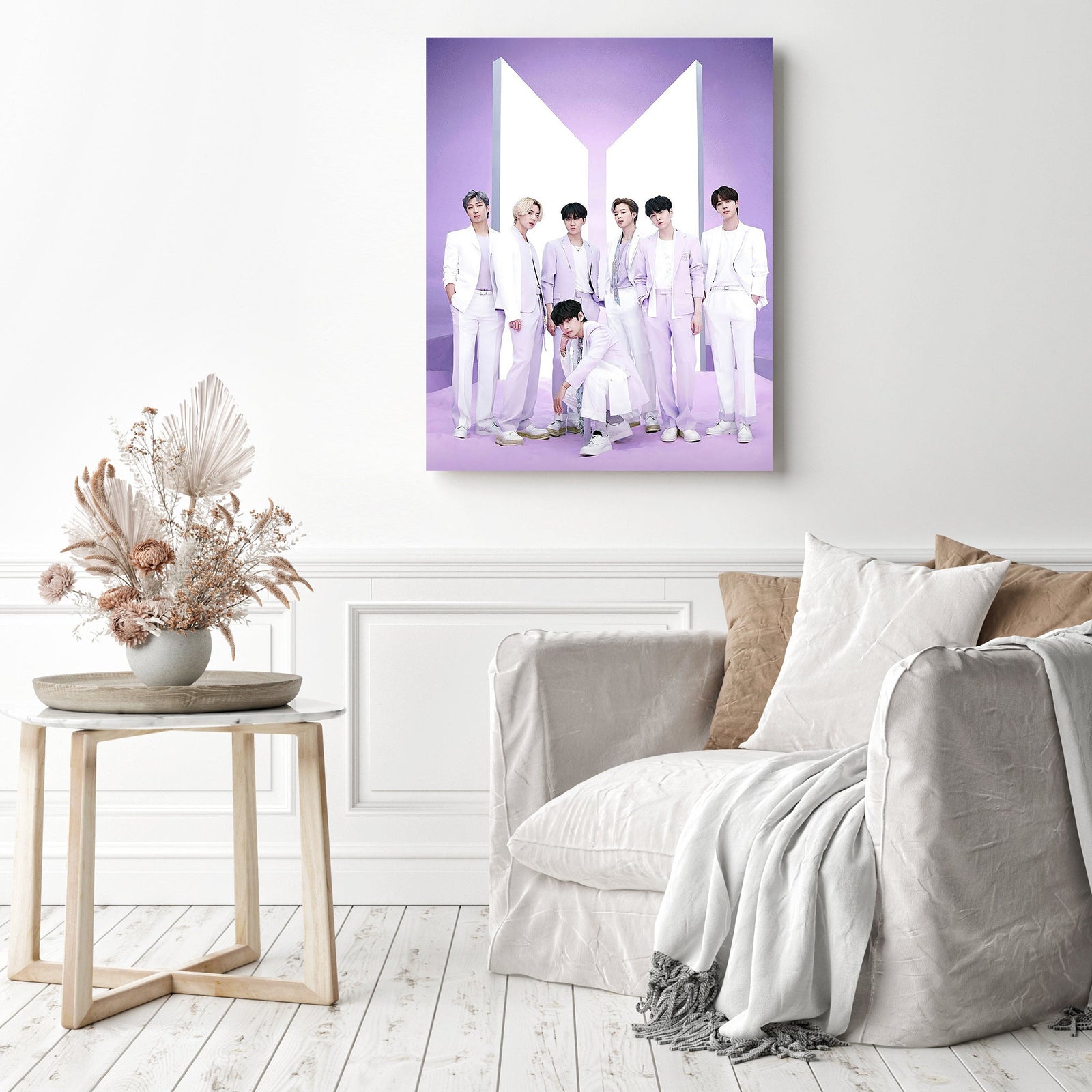 BTS Idols | Diamond Painting Displayed as Home Decor