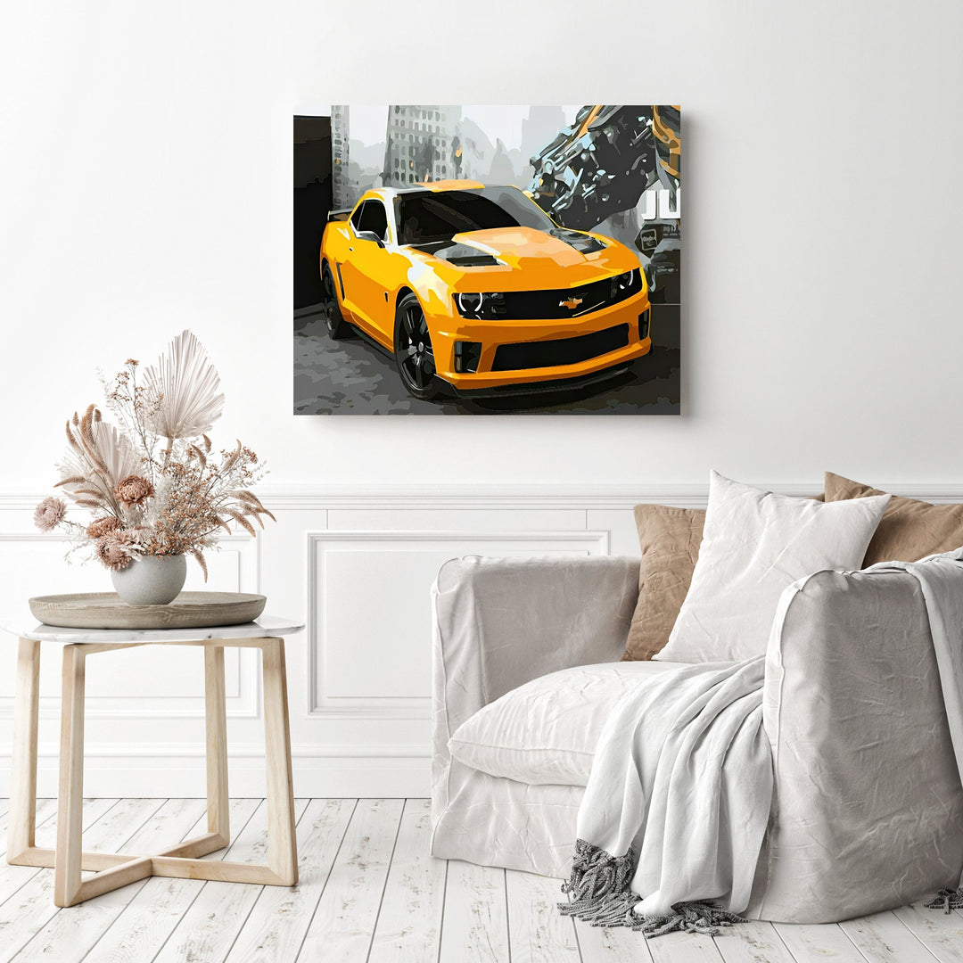 Chevrolet Camaro Bumblebee | Diamond Painting