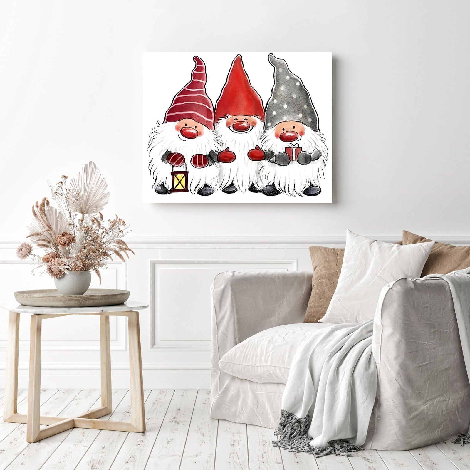 Cartoon Gnomes | Diamond Painting Displayed as Home Decor