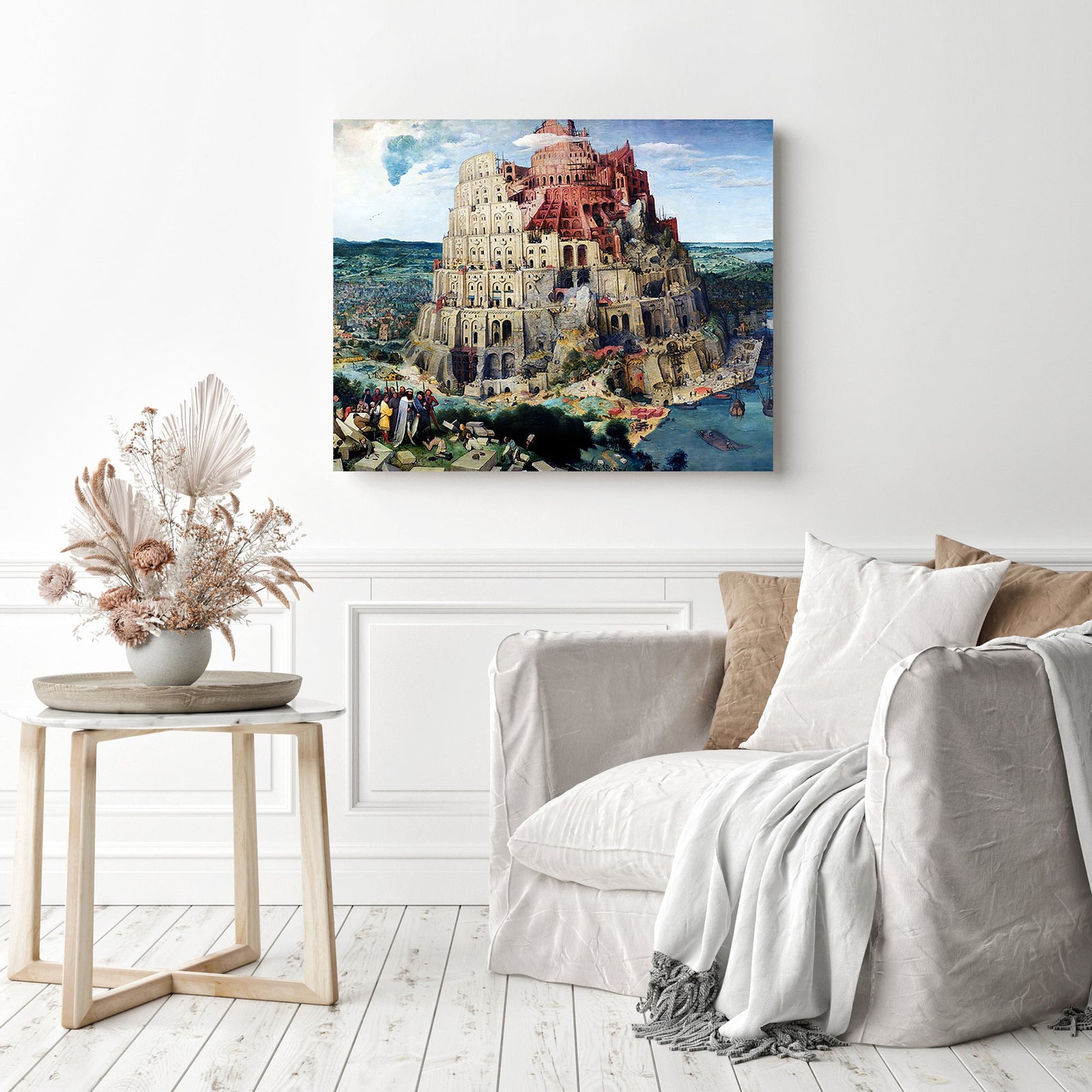 Tower of Babel | Diamond Painting Displayed as Home Decor