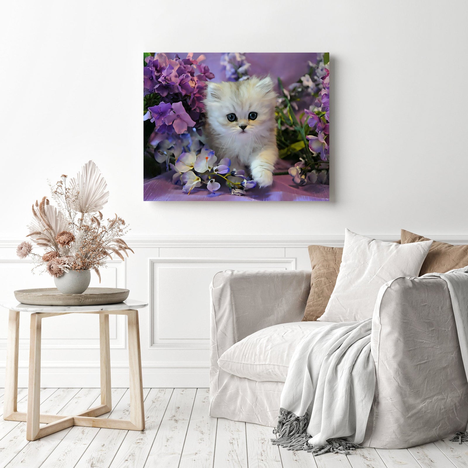 Kitten | Diamond Painting Displayed as Home Decor