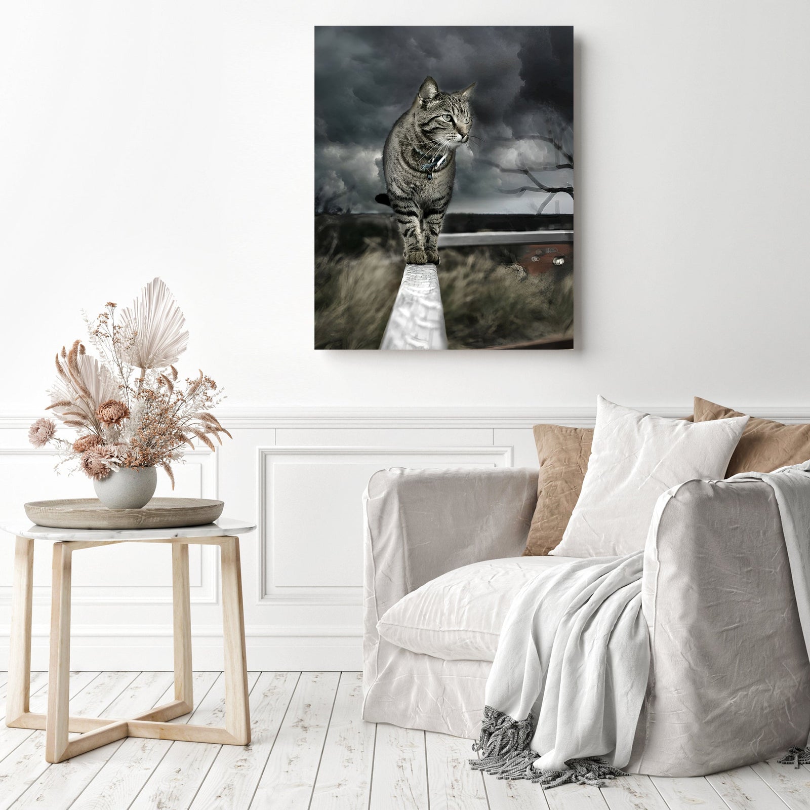 Walk the Line | Diamond Painting Displayed as Home Decor