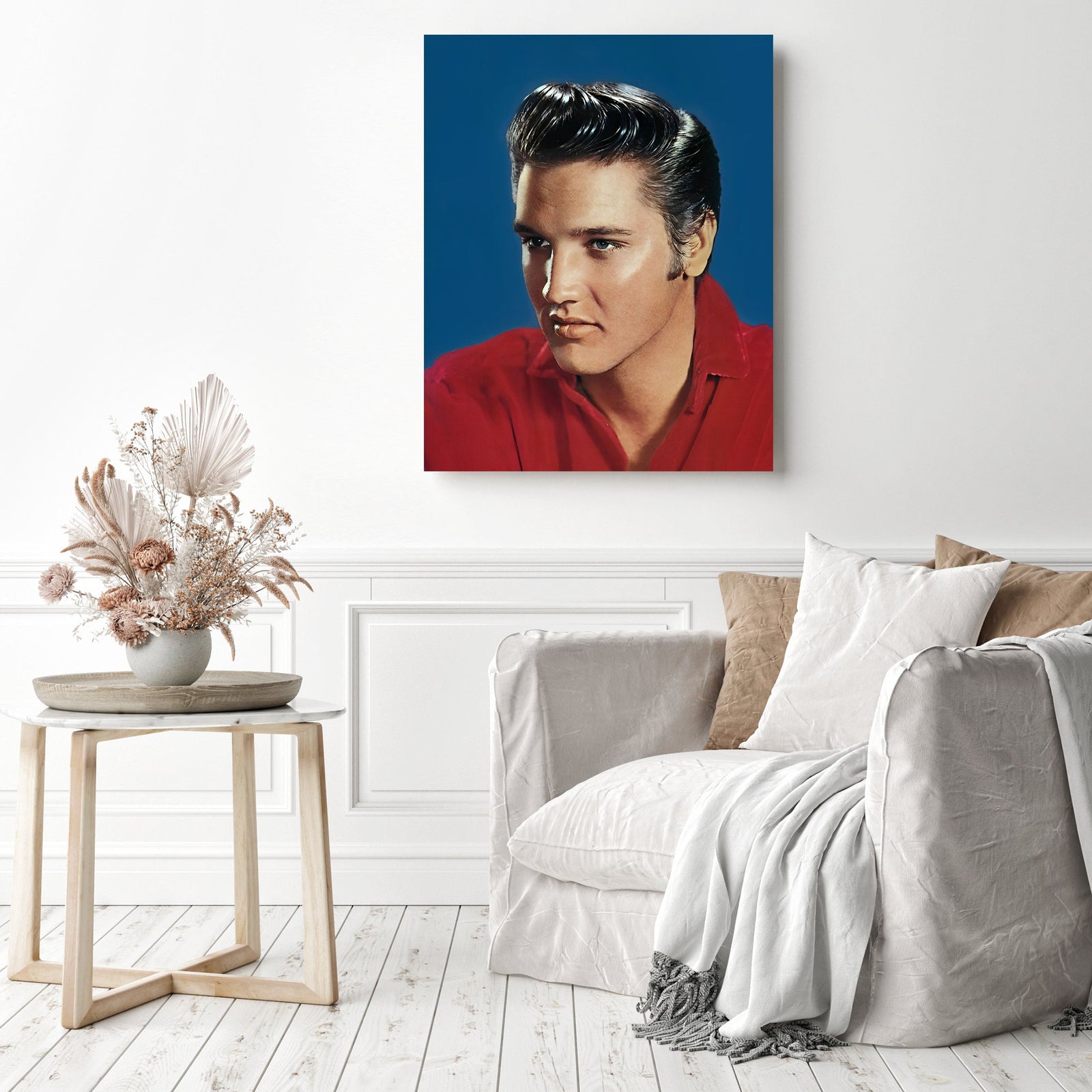 Elvis Presley Legend | Diamond Painting Displayed as Home Decor