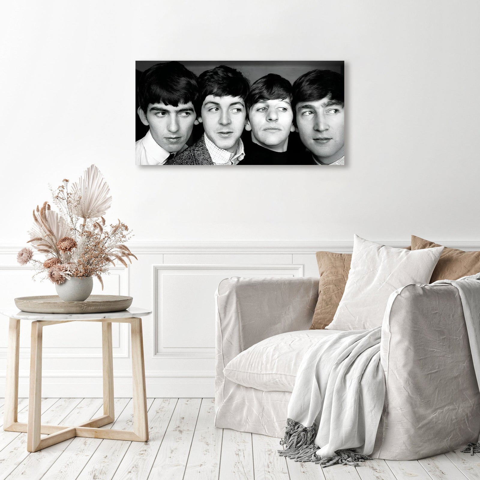 The Beatles Summer Love | Diamond Painting Displayed as Home Decor