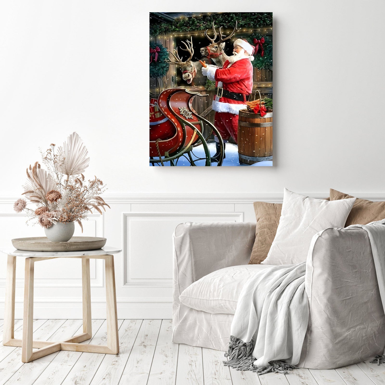 Christmas Treat | Diamond Painting Displayed as Home Decor