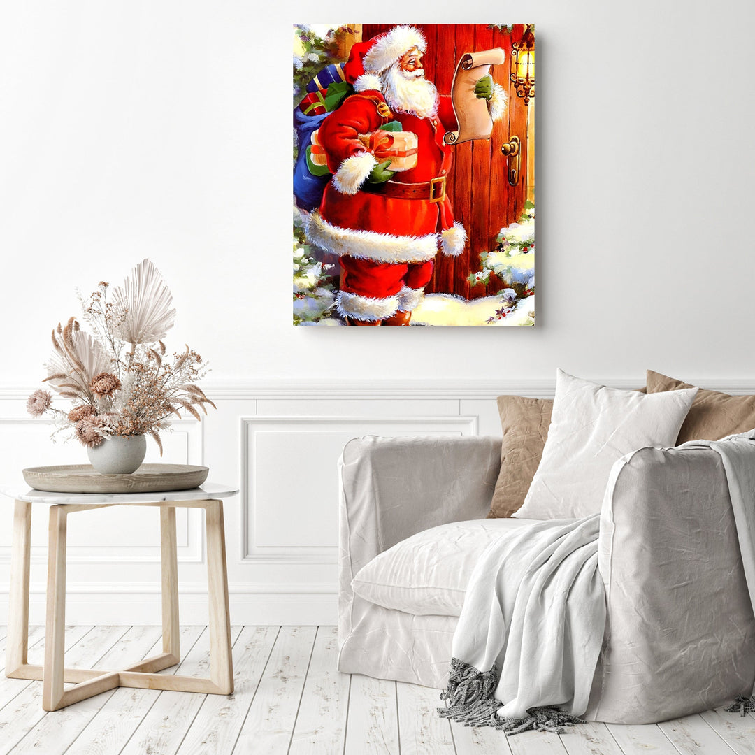 Christmas Santa with Gift Lists | Diamond Painting