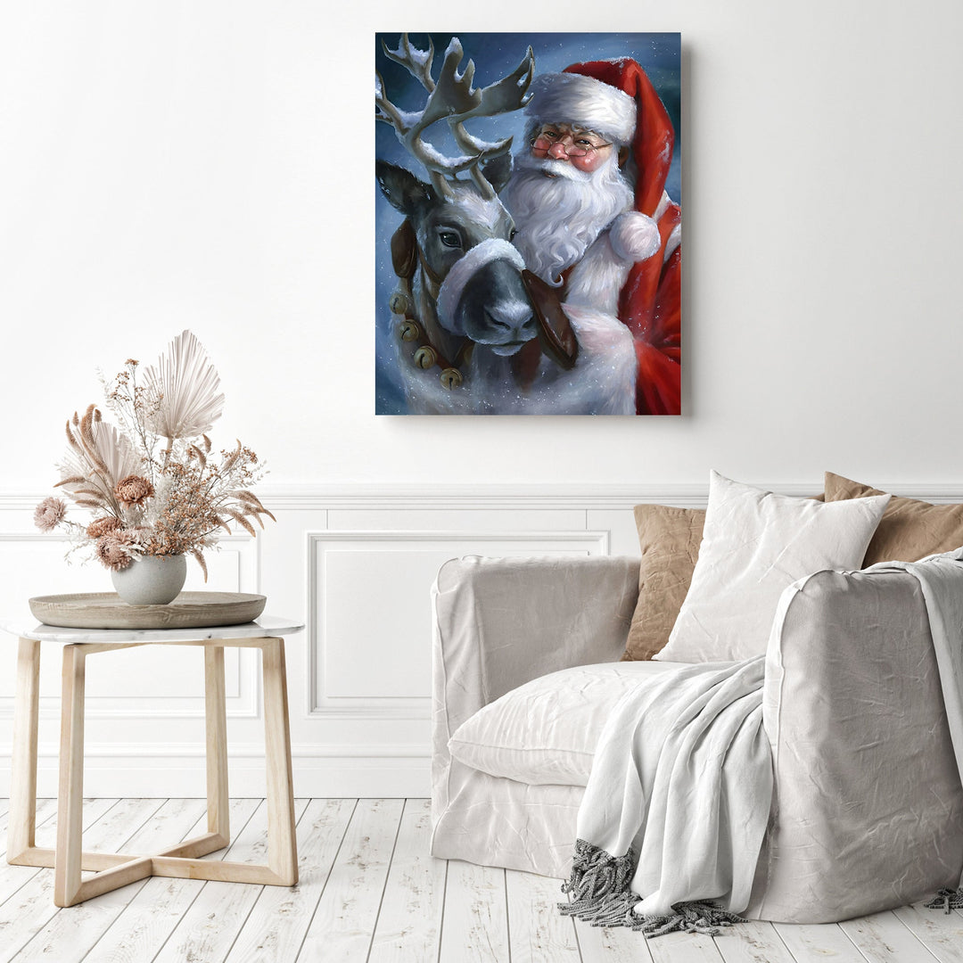 Santa and His Buddy | Diamond Painting