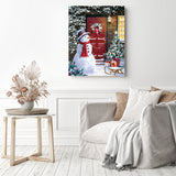 Christmas Morning | Diamond Painting Displayed as Home Decor