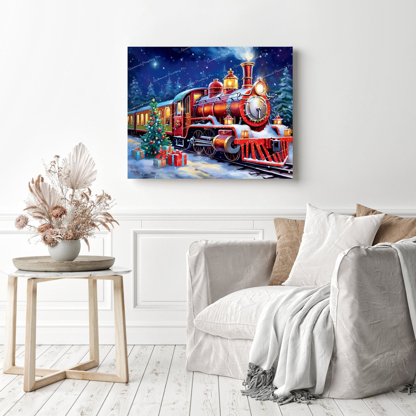 Get on Board | Diamond Painting Displayed as Home Decor