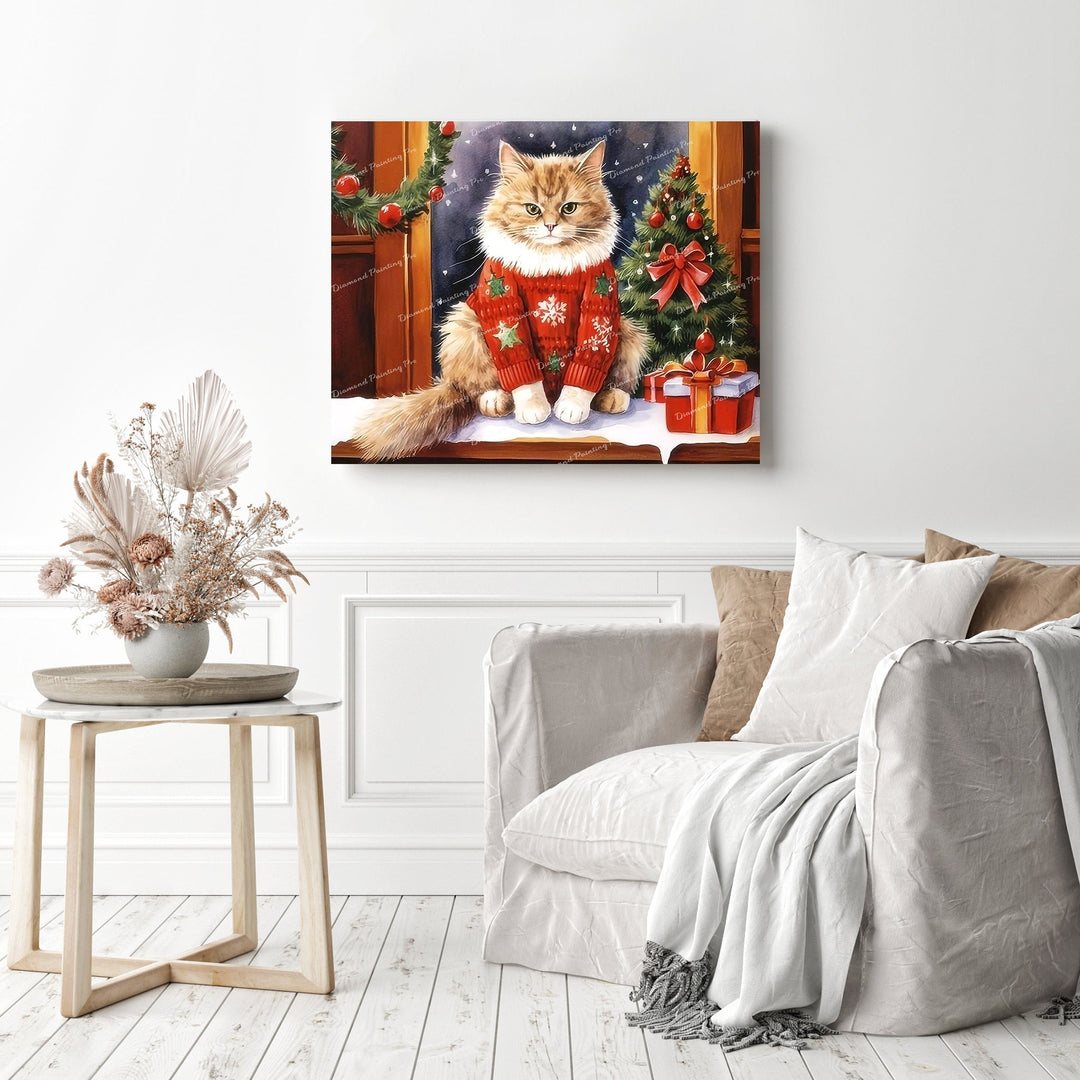 Christmas Delight in a Sweater | Diamond Painting