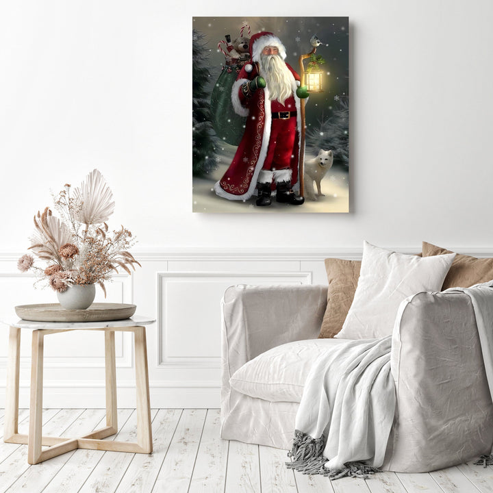 Santa in the Forest | Diamond Painting