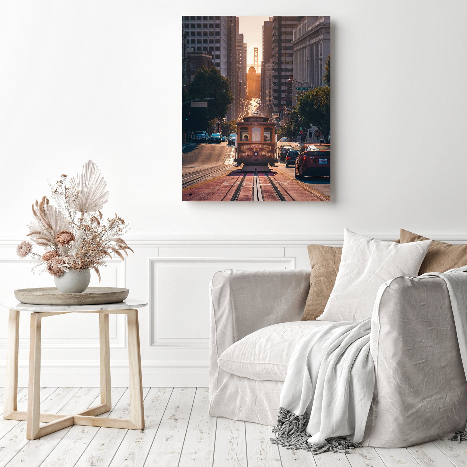 San Francisco | Diamond Painting Displayed as Home Decor