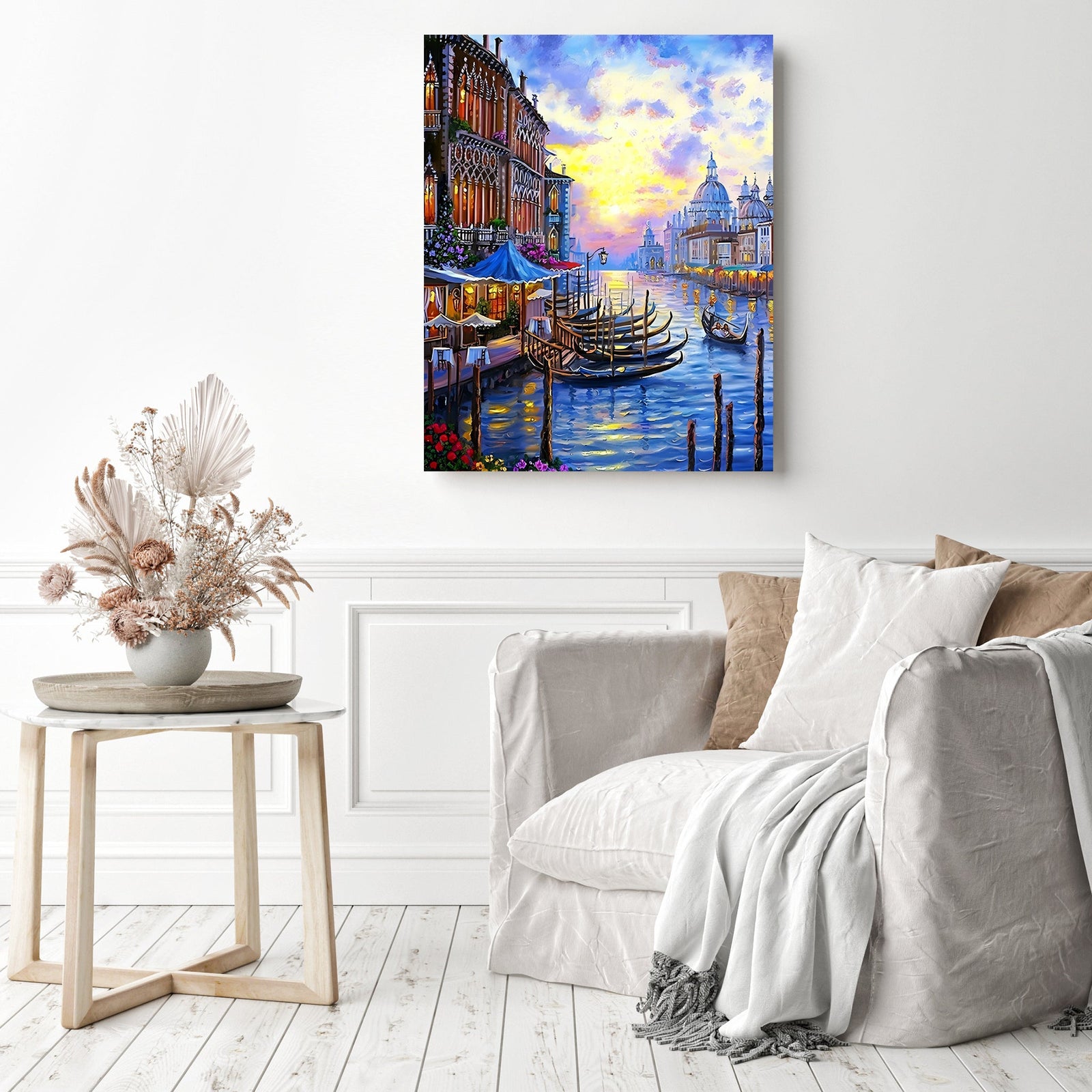 An Evening in Paris | Diamond Painting Displayed as Home Decor