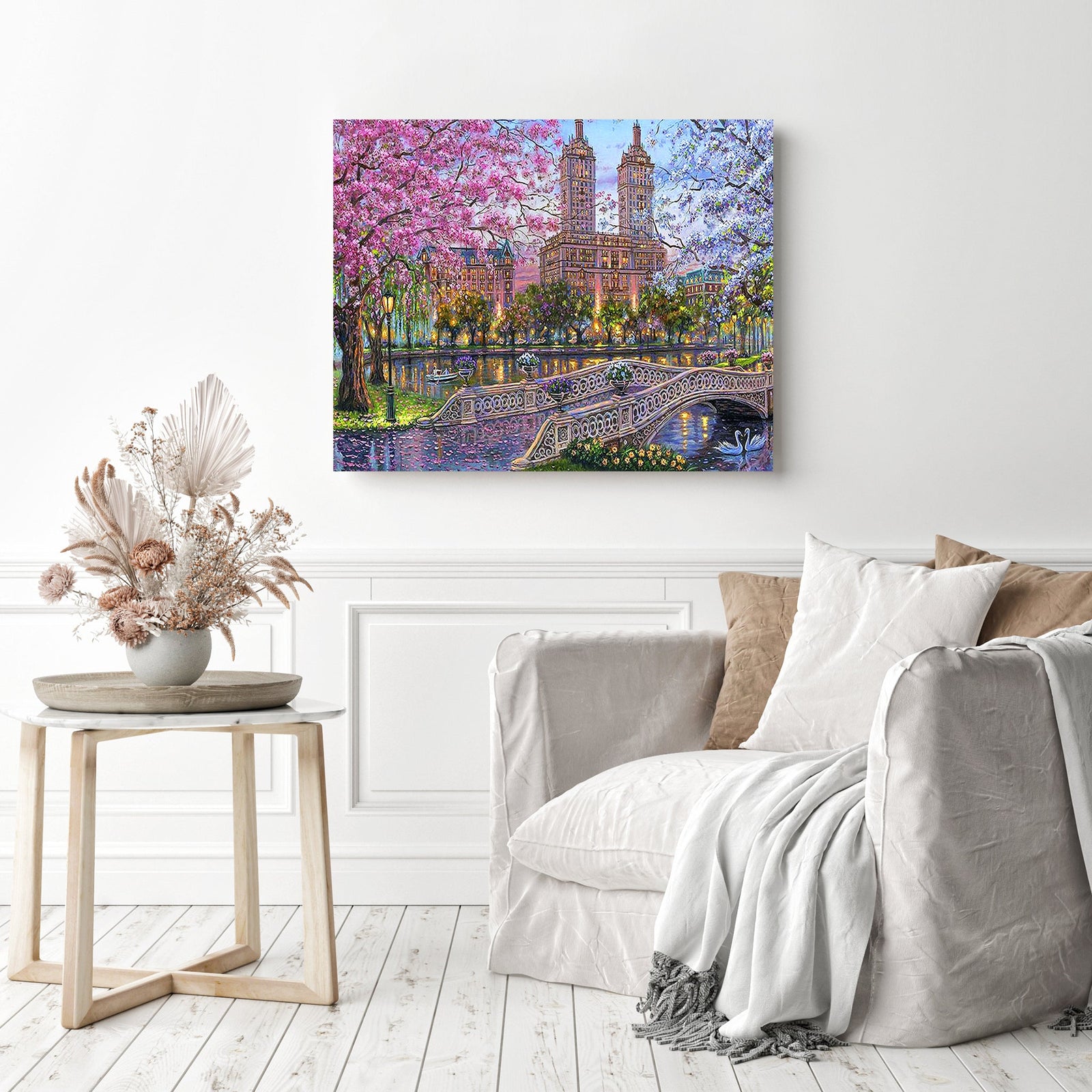 New York Central Park | Diamond Painting Displayed as Home Decor