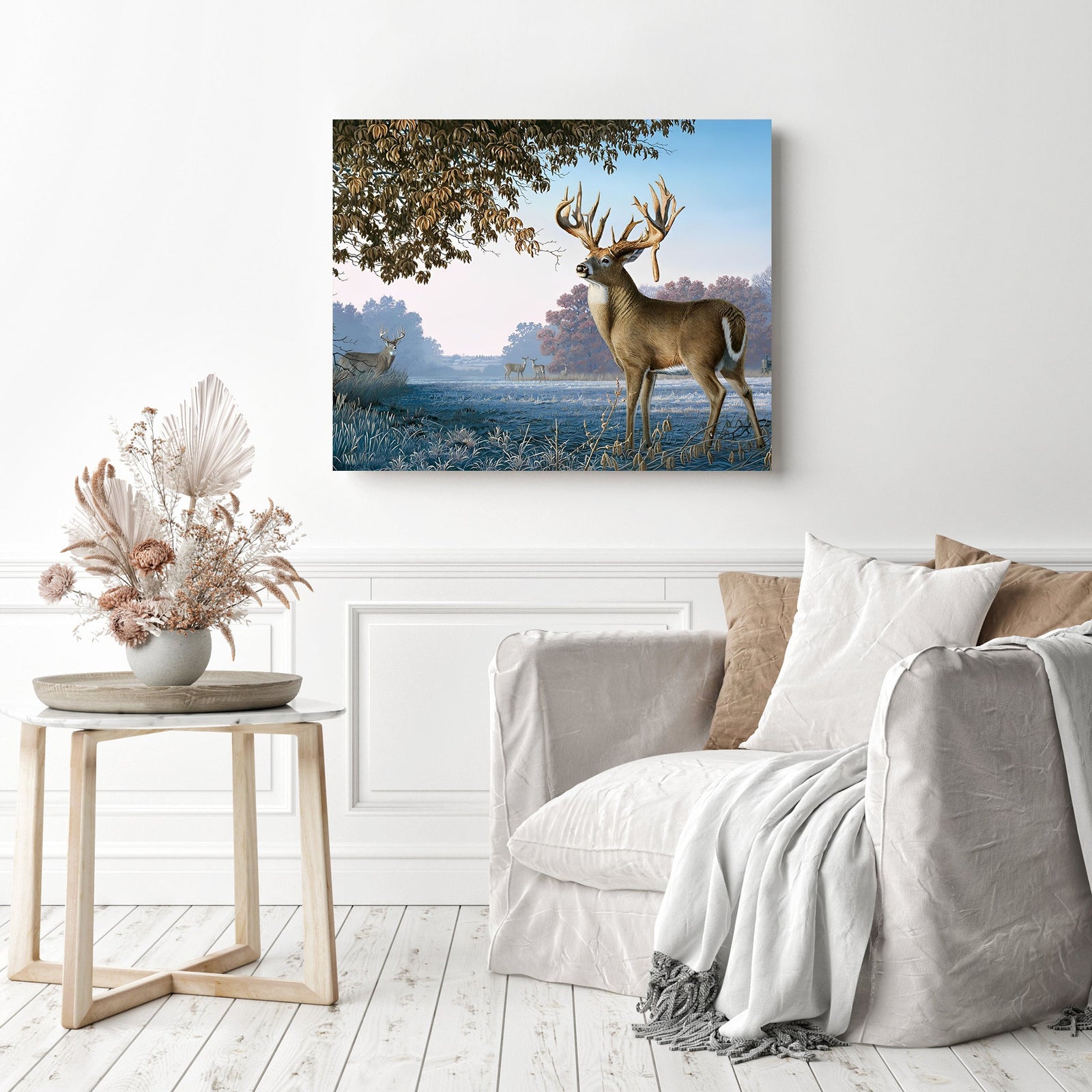 Deers | Diamond Painting Displayed as Home Decor