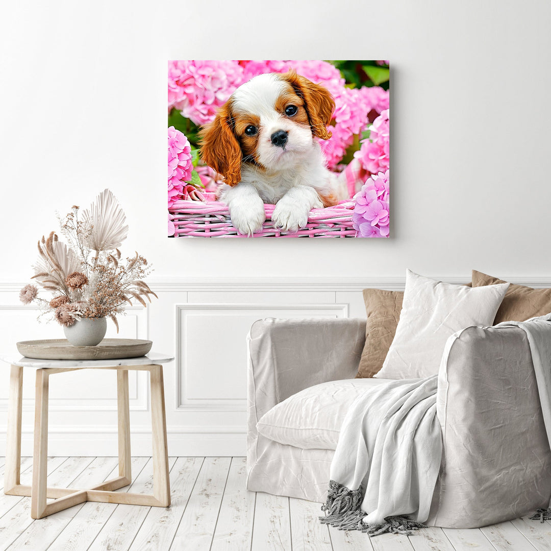 Basket Puppy | Diamond Painting