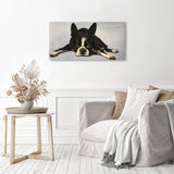 Boston Terrier | Diamond Painting Displayed as Home Decor