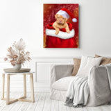 Stocking Stuffer | Diamond Painting Displayed as Home Decor