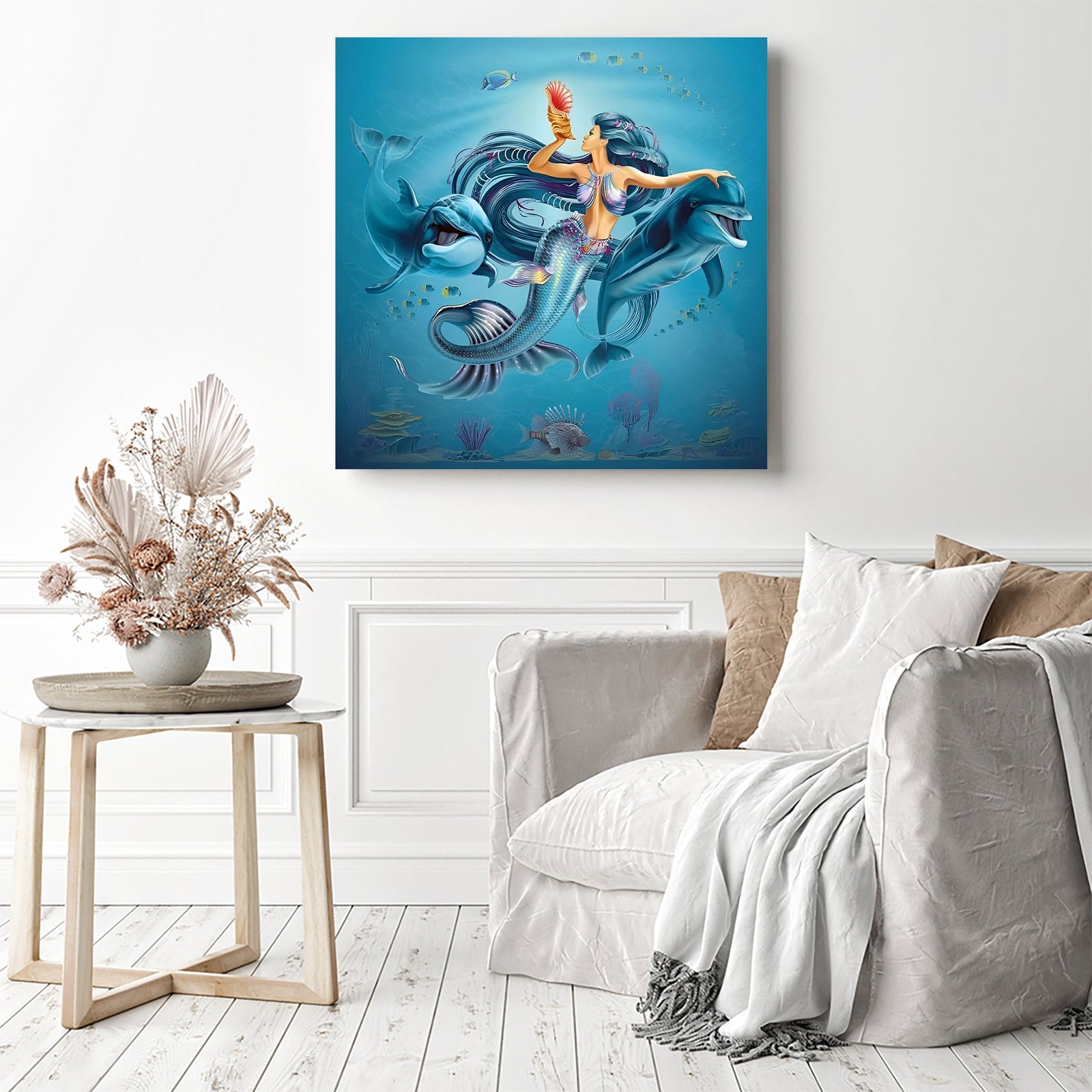 Down Where It's Wetter | Diamond Painting Displayed as Home Decor