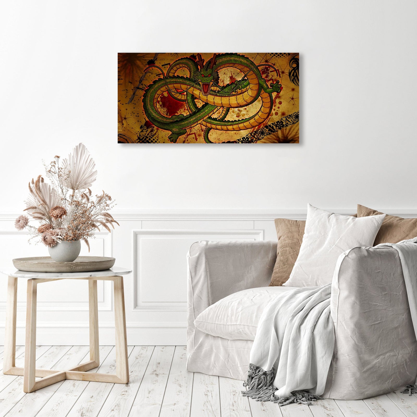 Chinese Oriental Dragon | Diamond Painting Displayed as Home Decor