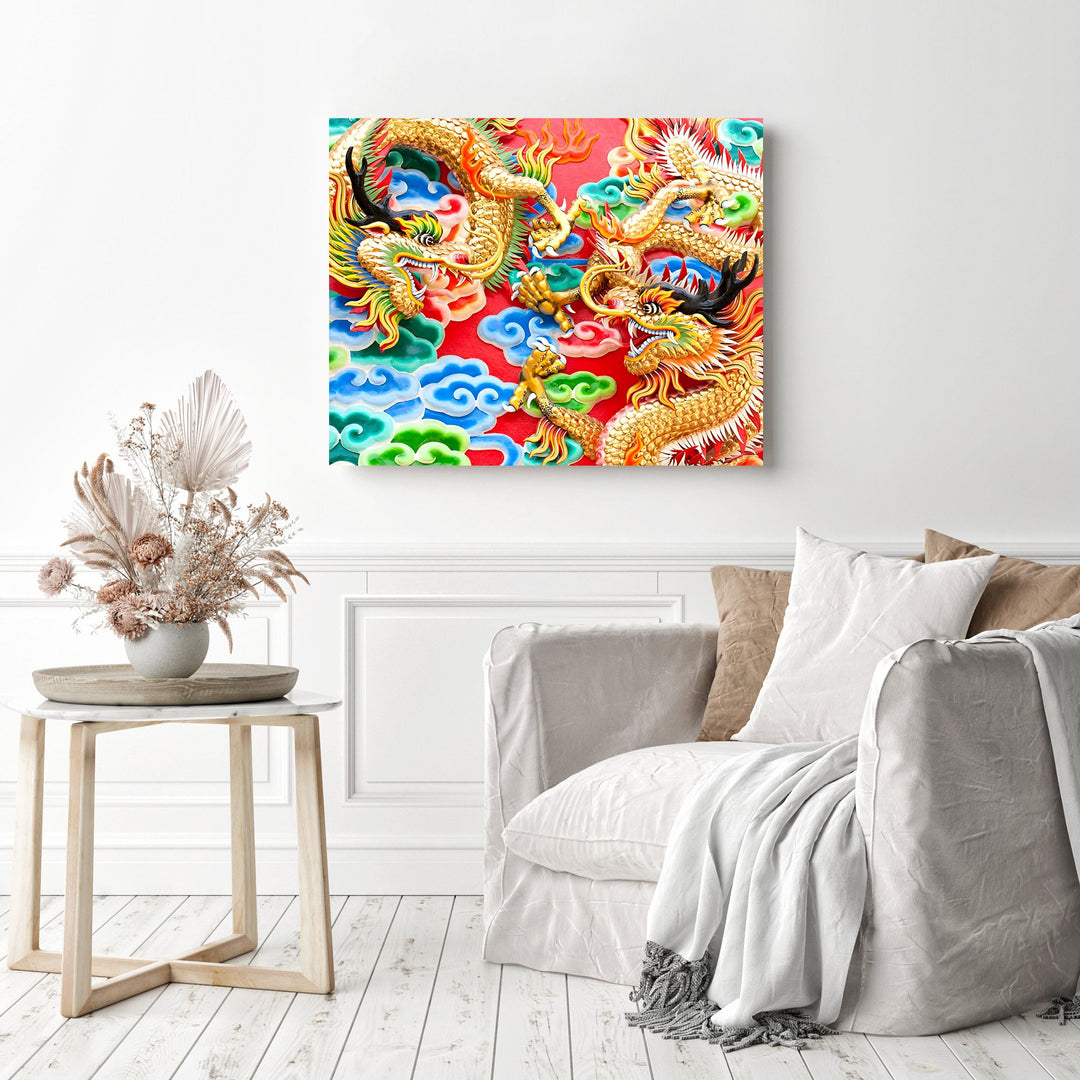 Chinese Golden Dragon | Diamond Painting