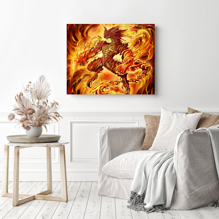 Flaming Dragon | Diamond Painting