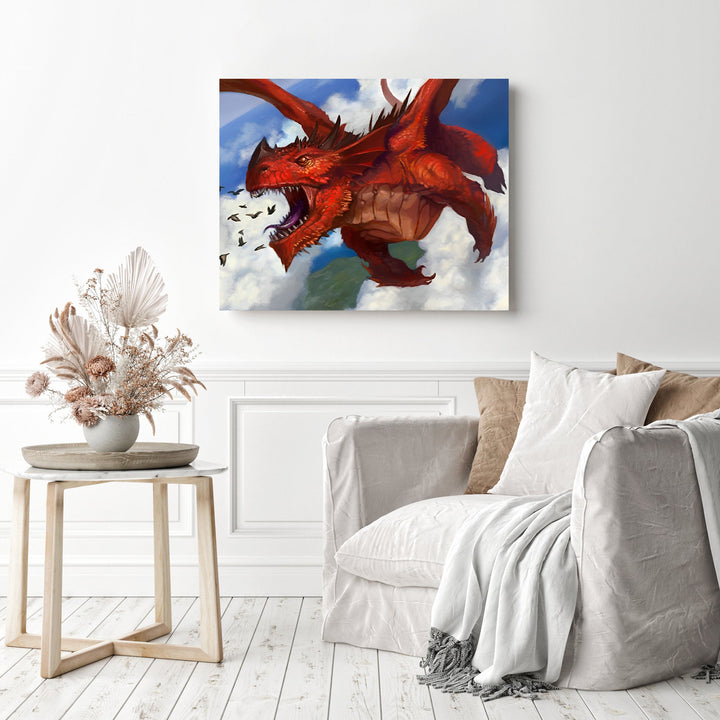 Red Flying Dragon | Diamond Painting