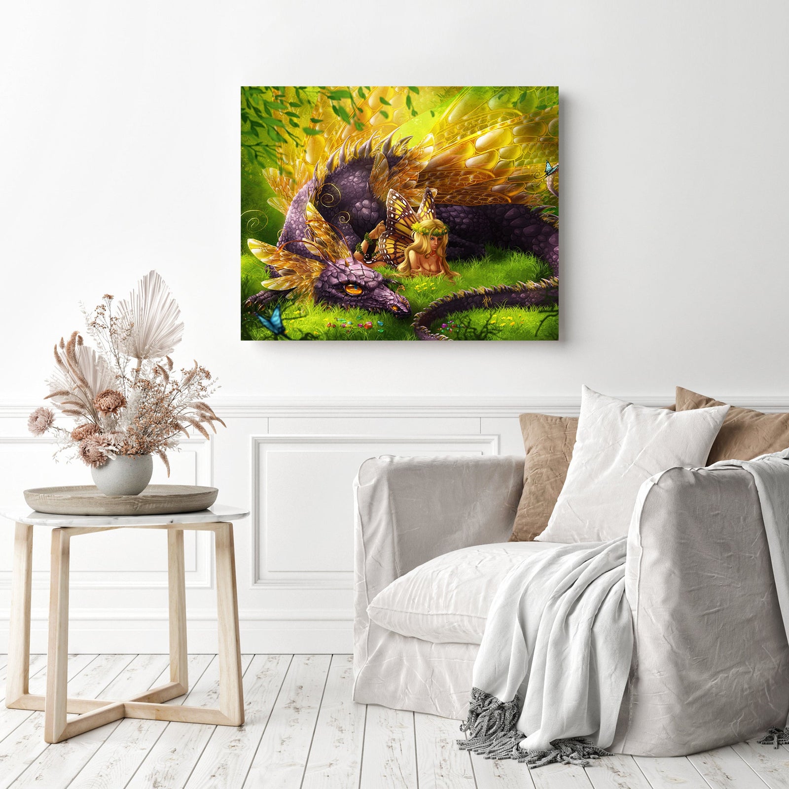 Heroes of Magic | Diamond Painting Displayed as Home Decor