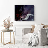 Against the Darkness | Diamond Painting Displayed as Home Decor