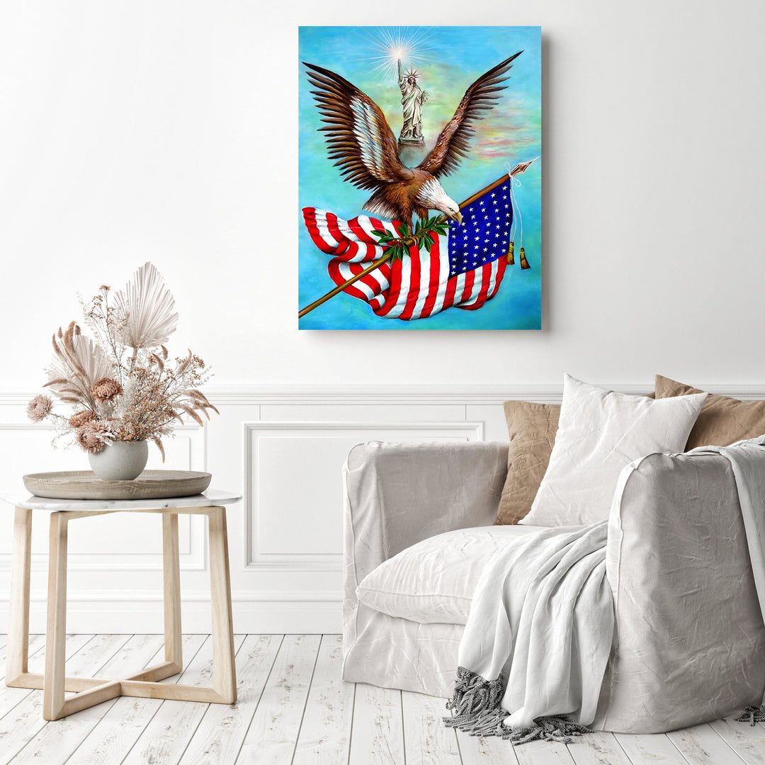 American Flag and Eagle | Diamond Painting